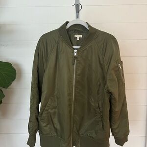 Silence + Noise Khaki Green Jacket